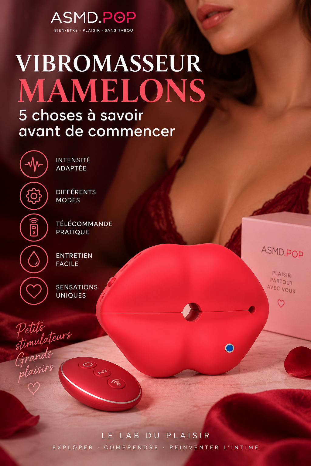 Vibromasseur pour mamelons LipsVibe – guide d’utilisation et conseils
