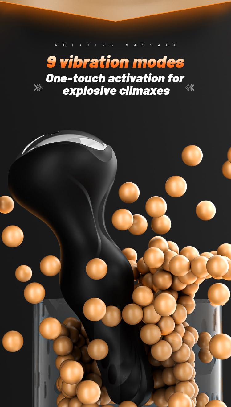 Stimulateur anal vibrant avec mouvements circulaires