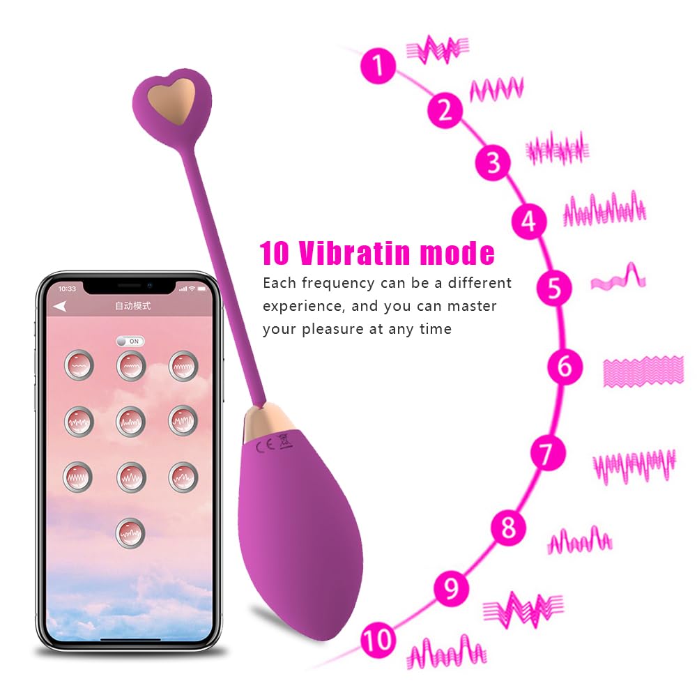 Œuf vibrant connecté — 10 modes et contrôle par application