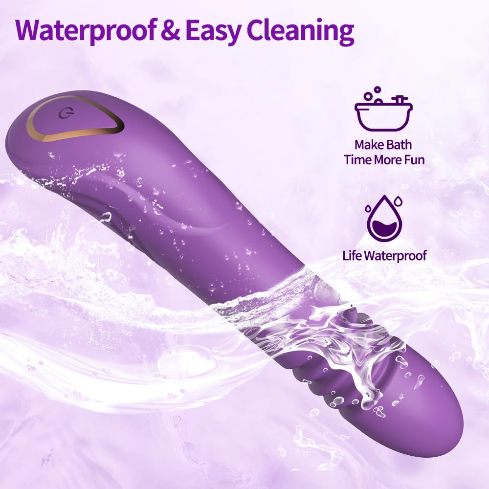Vibromasseur télescopique rechargeable — USB - 10 vibrations et 3 mouvements