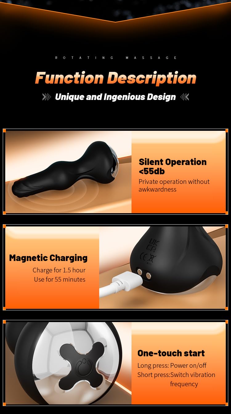Plug connecté avec 9 modes de vibration et rotation