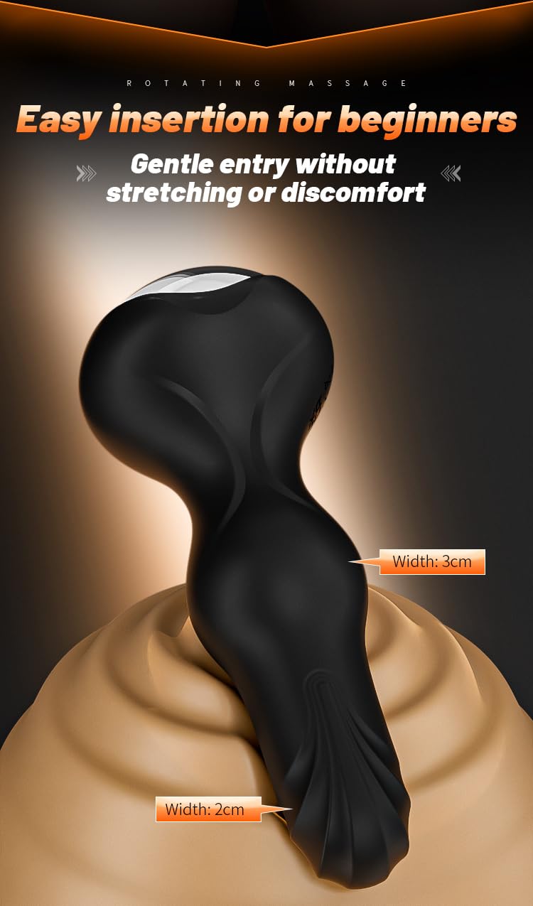 Masseur anal texturé en silicone souple et flexible